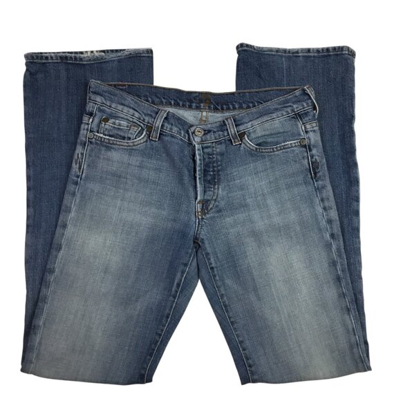 7 For All Mankind Boy Cut Denim Jeans 28 - Picture 3 of 13